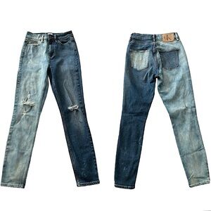 NWOT RARE CALVIN KLEIN vintage two done distressed high rise jeans size 26 new